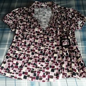 USED Petite Apt. 9 short-sleeve blouse